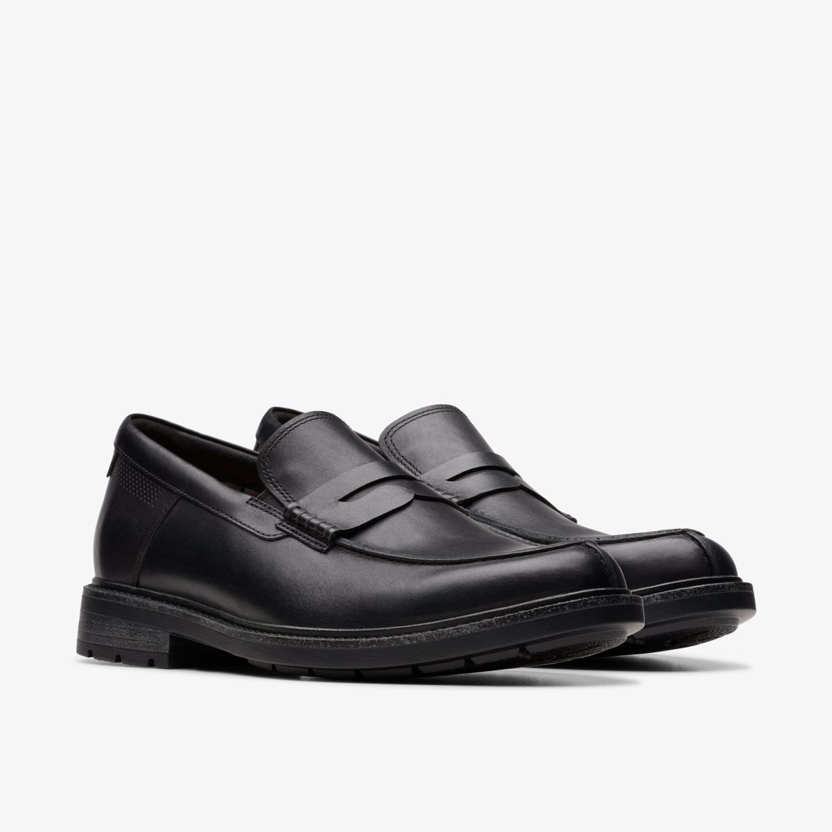 Homme Chaussure Habillée Clarks Un Shire Step Black Leather Noir - WJK-92042253