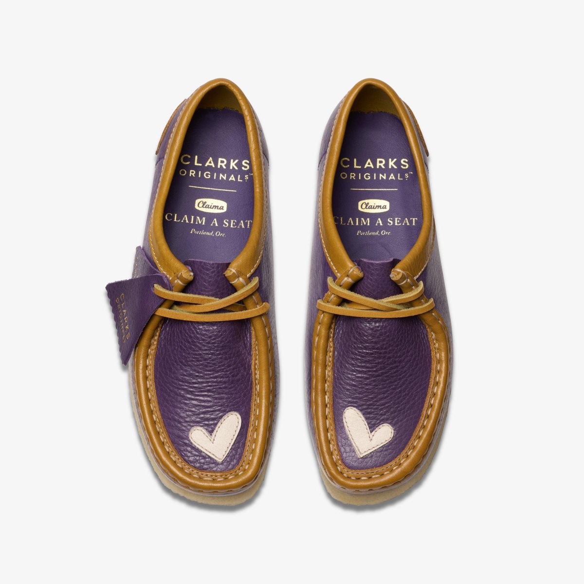 Homme Wallabees Clarks Wallabee X Claima Purple Combination Violette - KYL-25050426