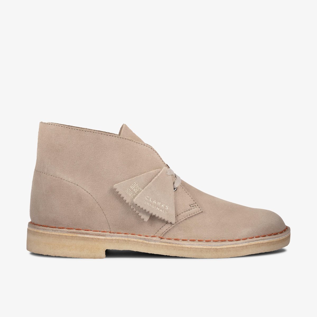 Homme Chaussure Habillée Clarks Desert Boot Sand Suede Marron - TYM-08111216