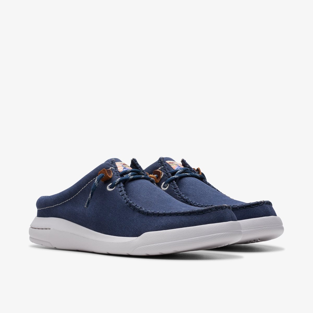 Homme Slip On & Loafers Clarks Driftlite Surf Navy Canvas Bleu Marine - HHM-93557028