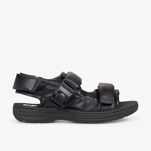 Homme Sandale Clarks Martine Rose Mens Sandal 1 Black Leather Noir - UVO-99038268