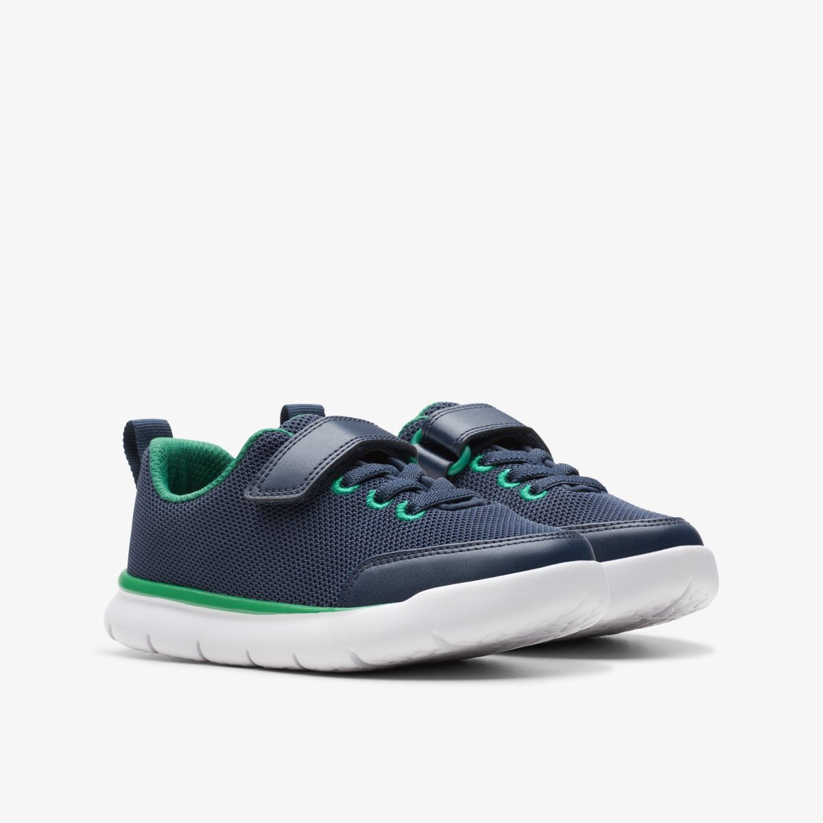 Enfant Basket Clarks Hoop Run Kid Navy Synthetic Bleu Marine - QND-06504177