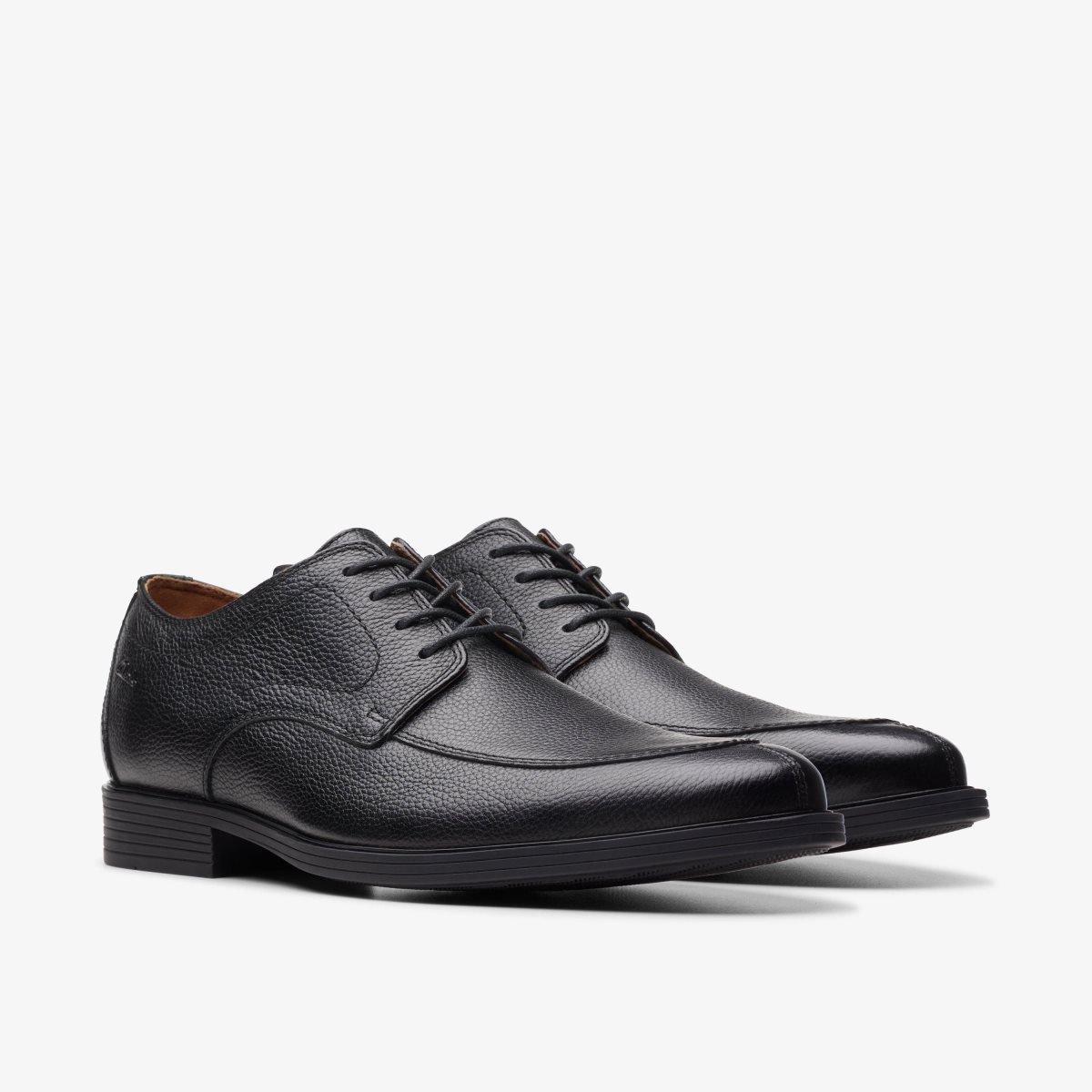 Homme Chaussure Habillée Clarks Whiddon Apron Black Tumbled Noir - OPT-16039090