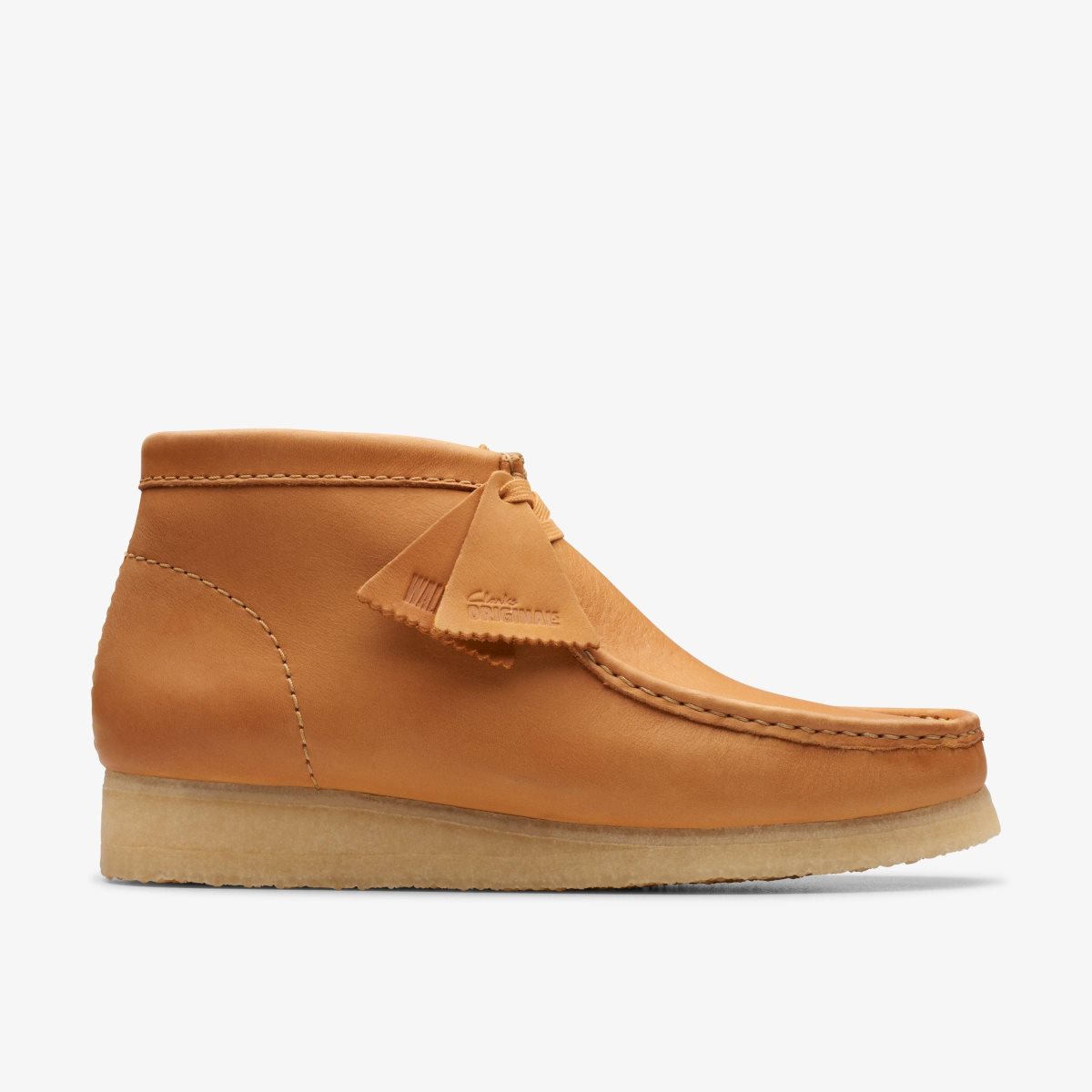 Homme Wallabees Clarks Wallabee Boot Mid Tan Leather Marron - LQG-24195902