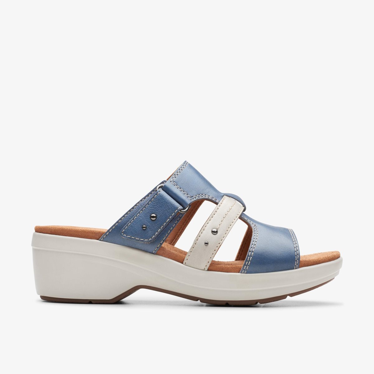 Femme Compensées Clarks Tuleah Jane Denim Combination Bleu - TZK-83548264