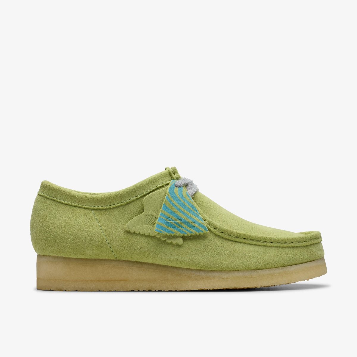 Homme Wallabees Clarks Wallabee Pale Lime Suede undefined - GRN-59141882