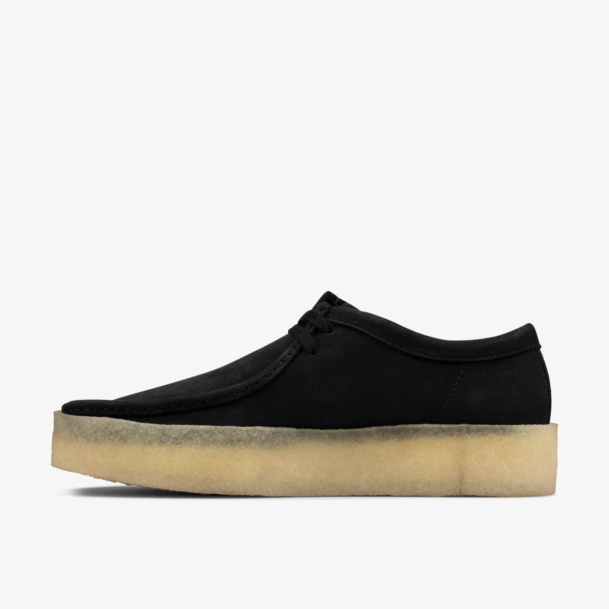 Homme Wallabees Clarks Wallabee Cup Black Nubuck Noir - YOM-60179251