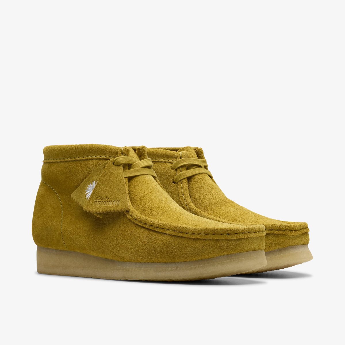 Homme Wallabees Clarks Wallabee Boot Olive Suede Vert Olive - ZEE-15651859