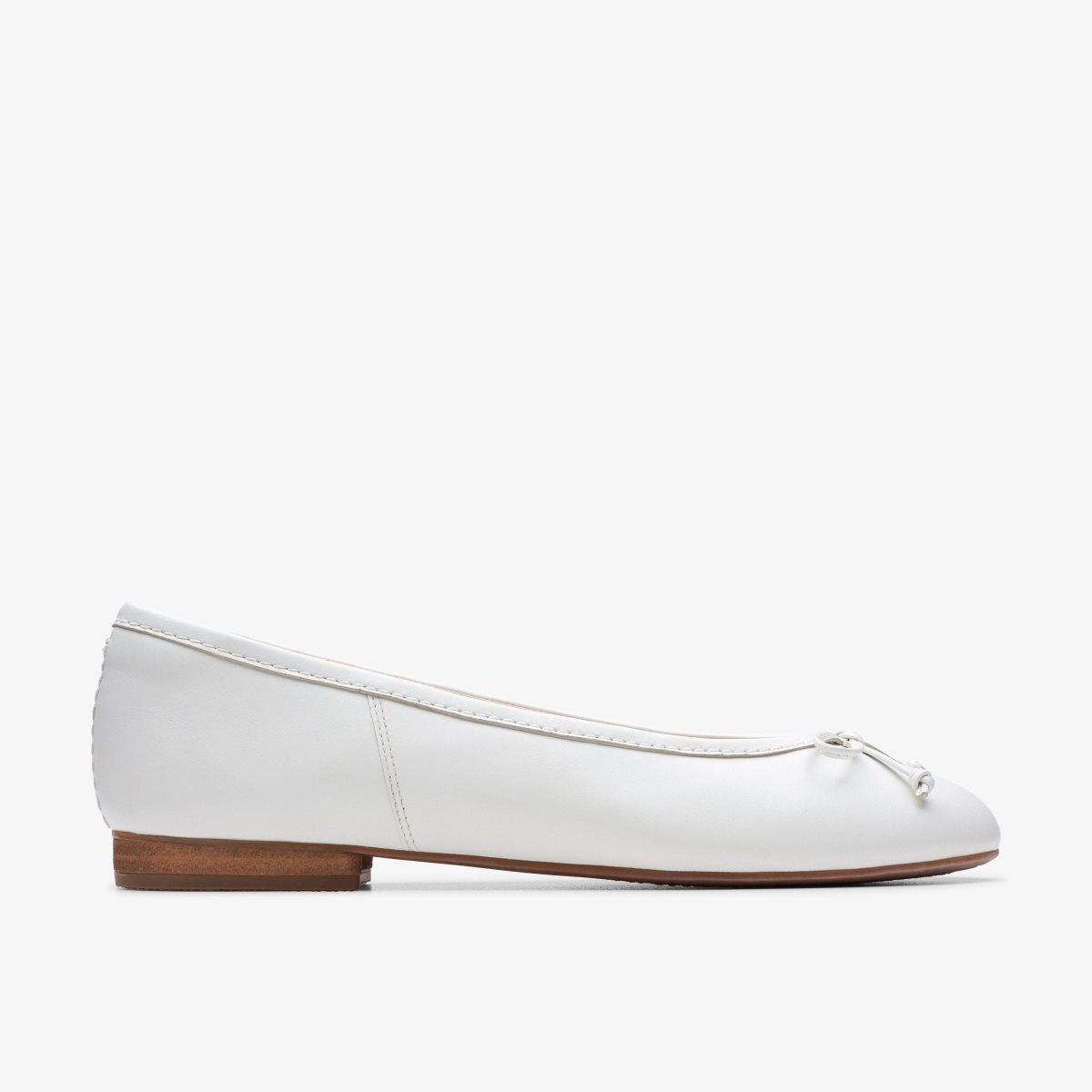 Femme Mocassin Clarks FAWNA LILY White Leather Blanche - YEY-67782286