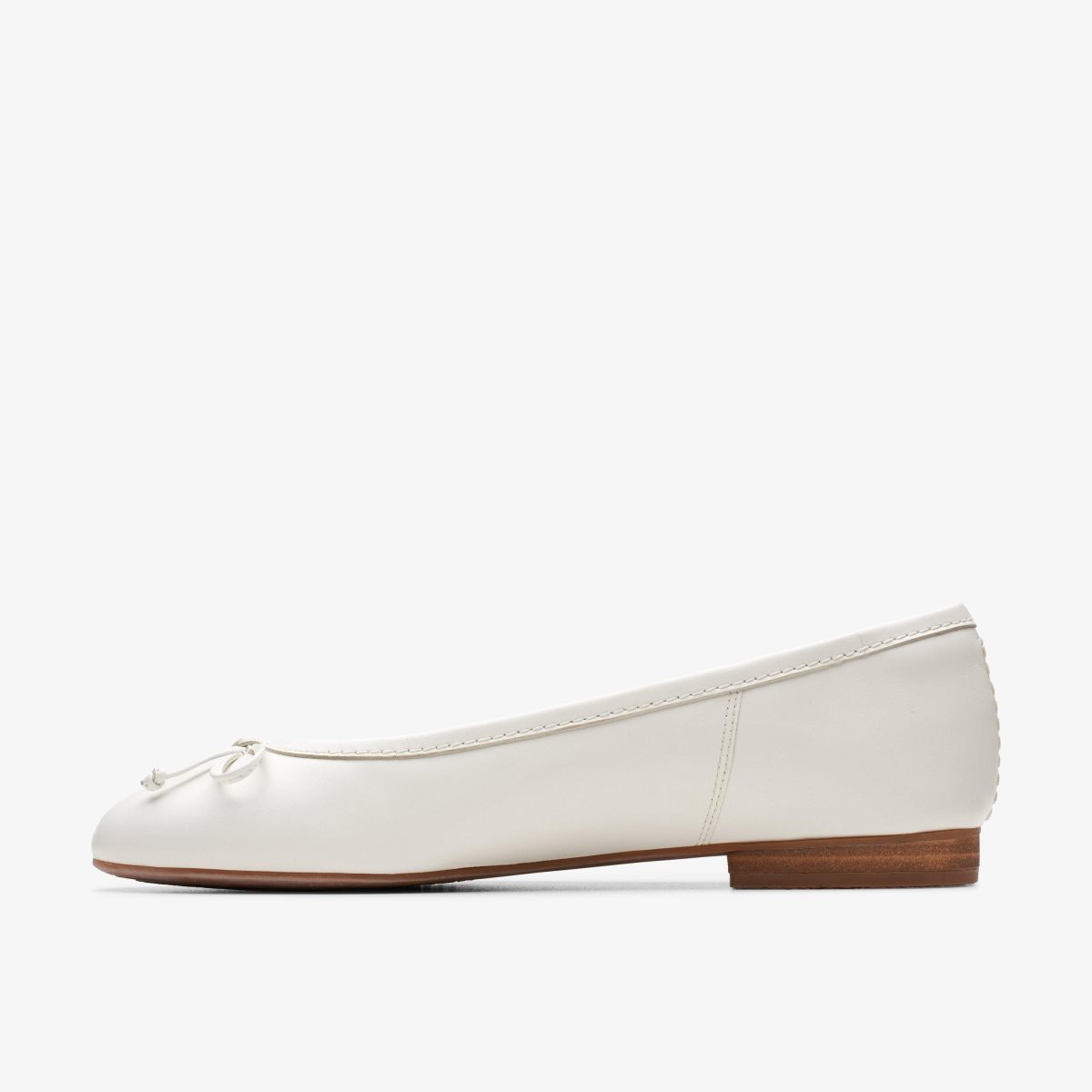 Femme Mocassin Clarks FAWNA LILY White Leather Blanche - YEY-67782286