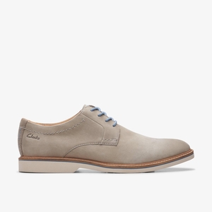 Homme Chaussure Habillée Clarks Atticus LT Lace Grey Nubuck Grise - FEP-56018423