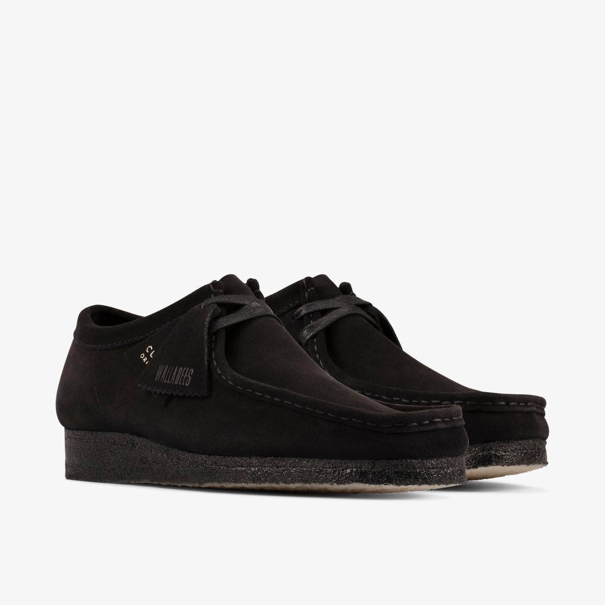 Homme Wallabees Clarks Wallabee Black Suede undefined - BVQ-12345500