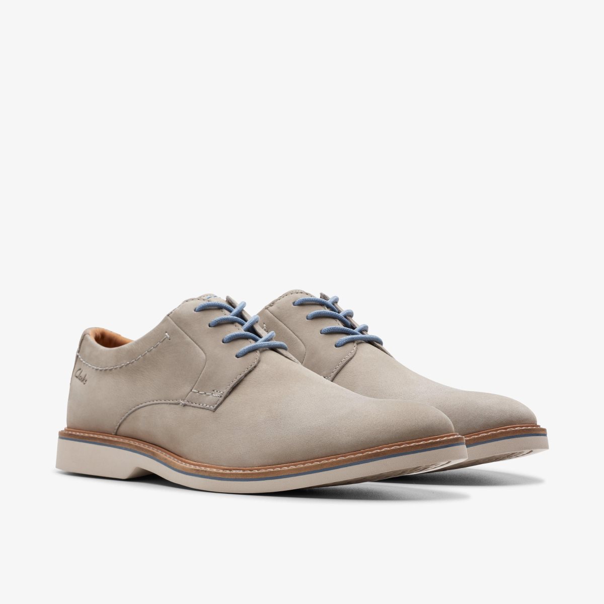 Homme Chaussure Habillée Clarks Atticus LT Lace Grey Nubuck Grise - FEP-56018423