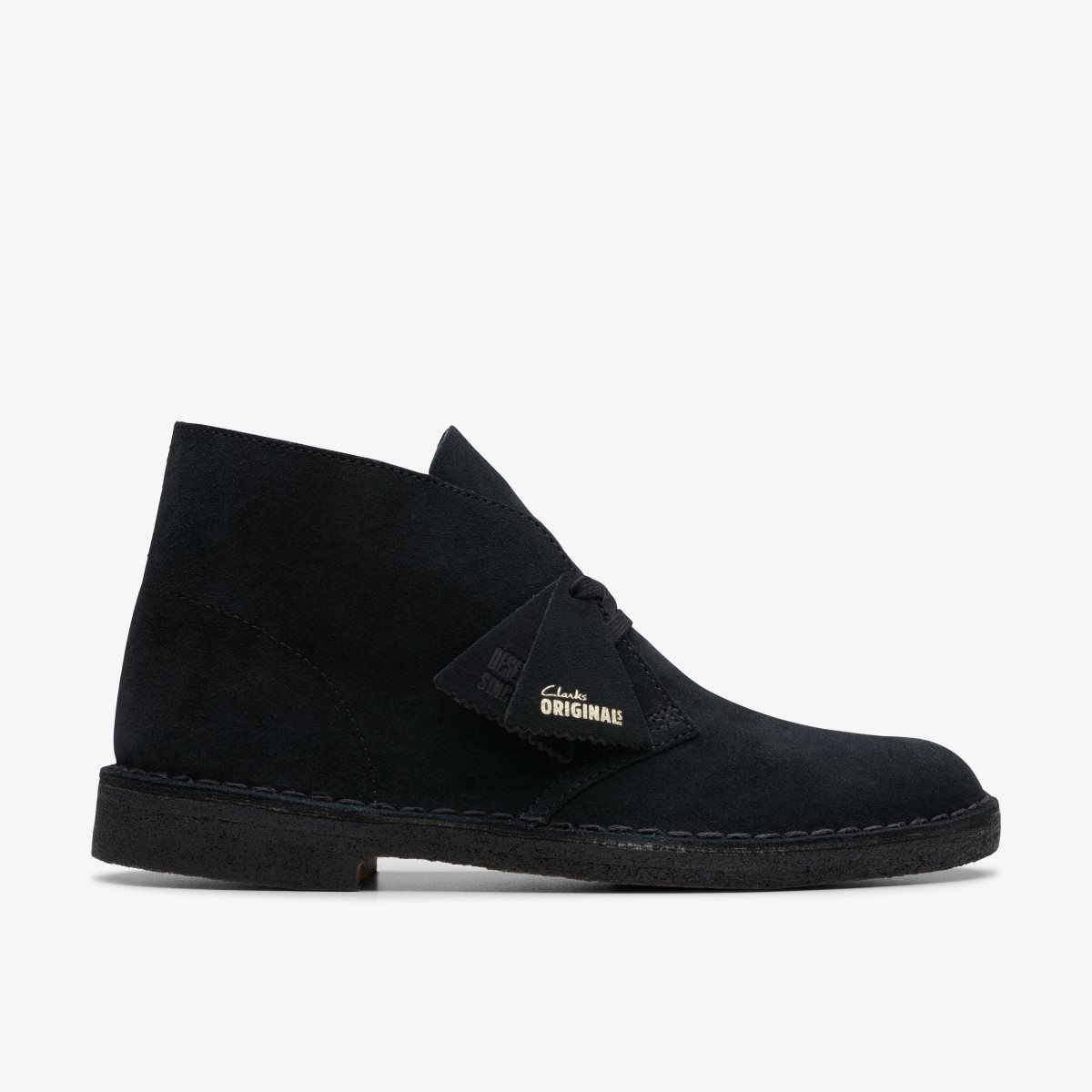 Homme Chaussure Habillée Clarks Desert Boot Black Suede Noir - GOD-29542790