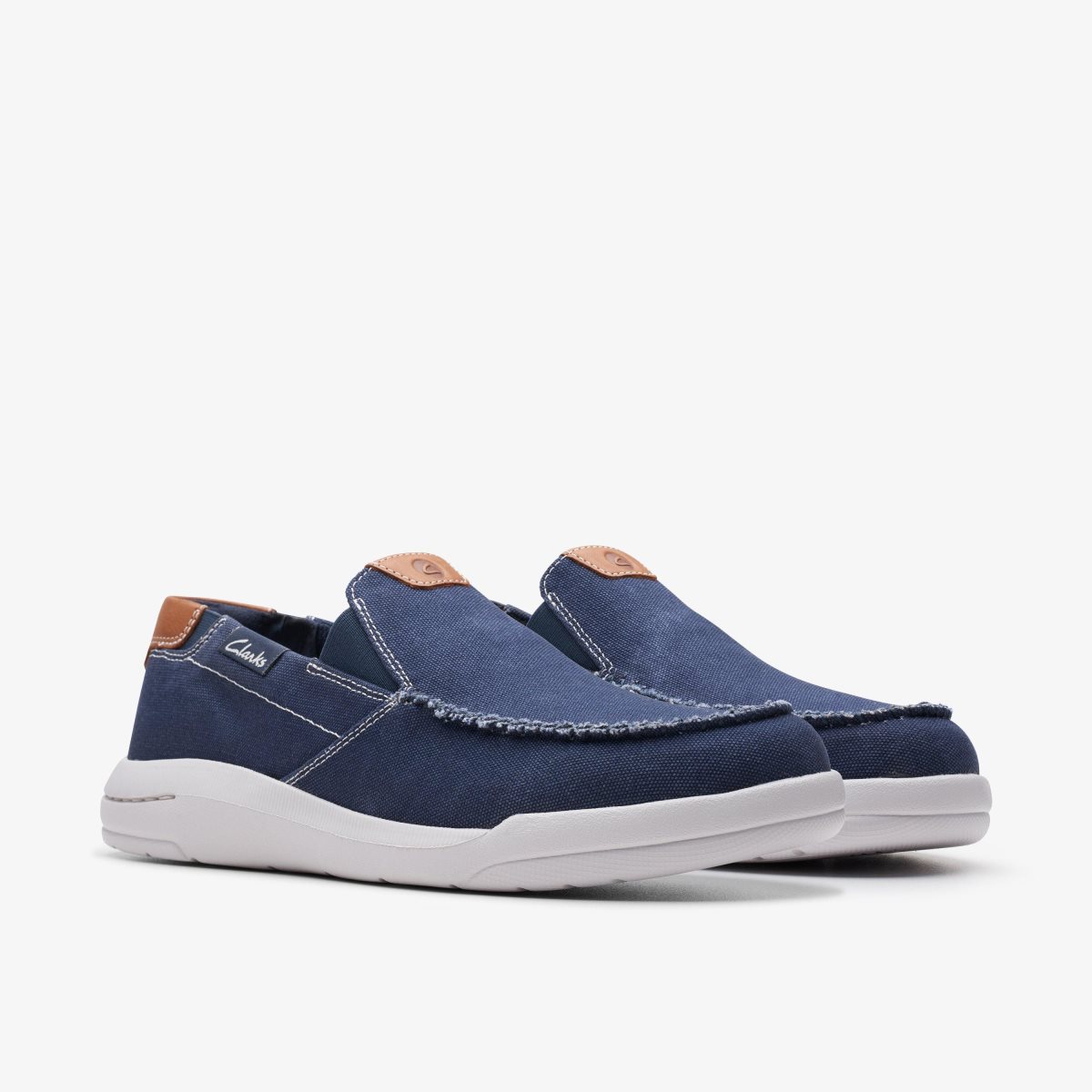 Homme Slip On & Loafers Clarks Driftlite Step Navy Combination Bleu Marine - KIA-47862077