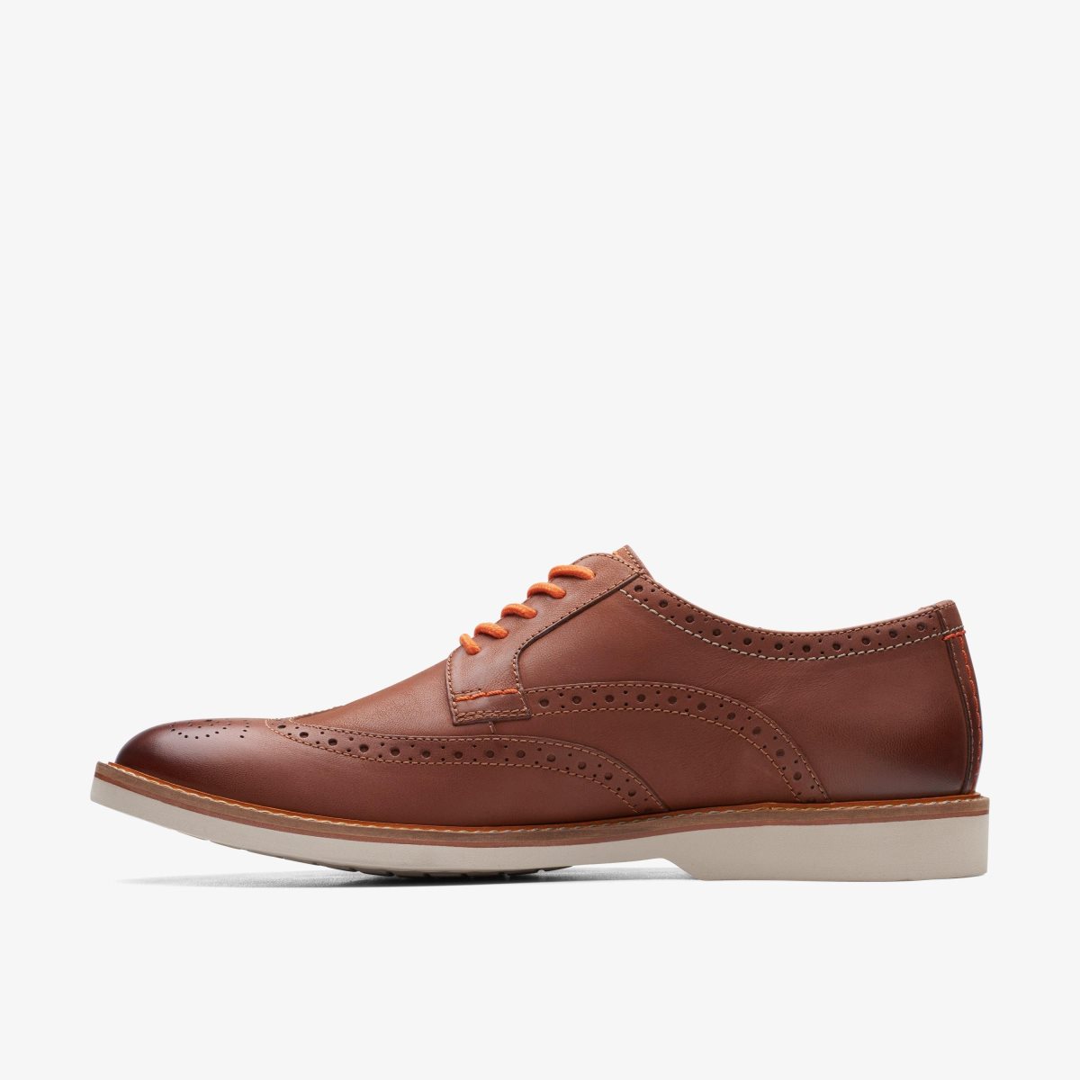 Homme Chaussure Habillée Clarks Atticus LT Limit Dark Tan Leather Marron Foncé - JLO-00098580