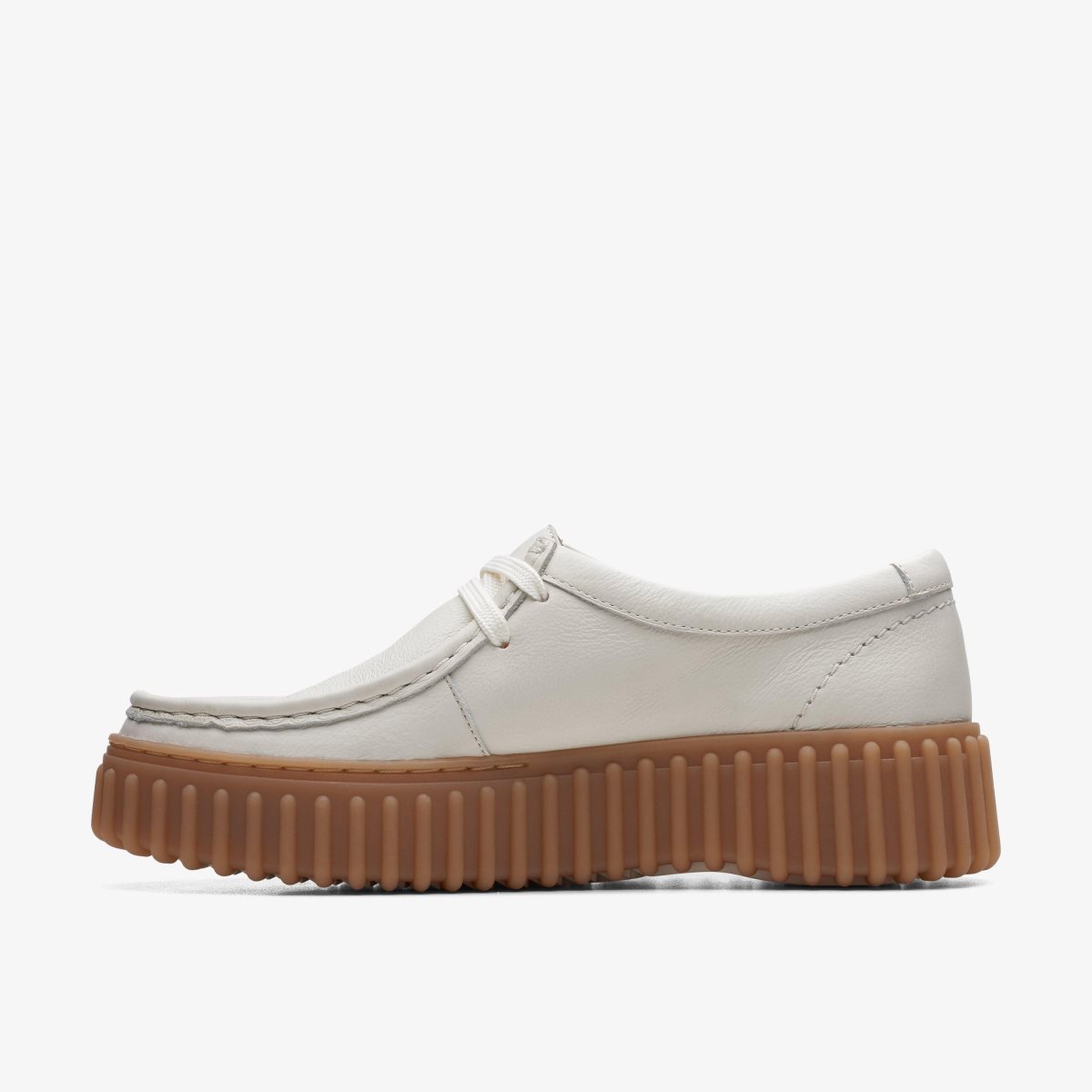 Femme Chaussures Plateforme Clarks Torhill Bee Off White Leather Blanche - SJQ-96266057