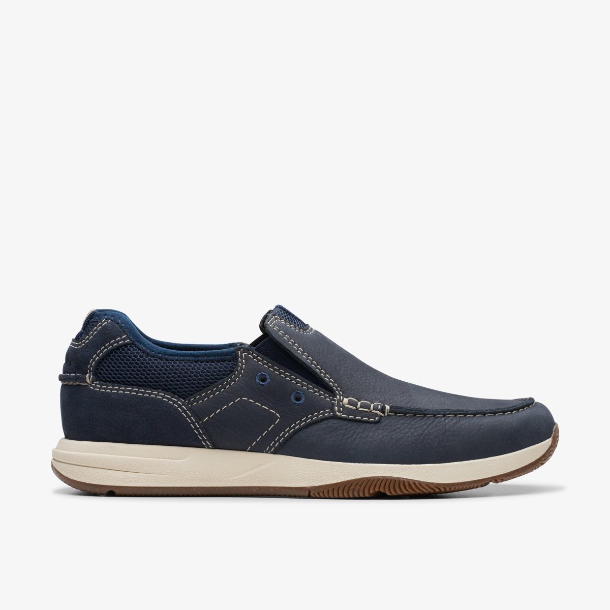 Homme Slip On & Loafers Clarks Sailview Step Navy Nubuck Bleu Marine - ORI-16766149