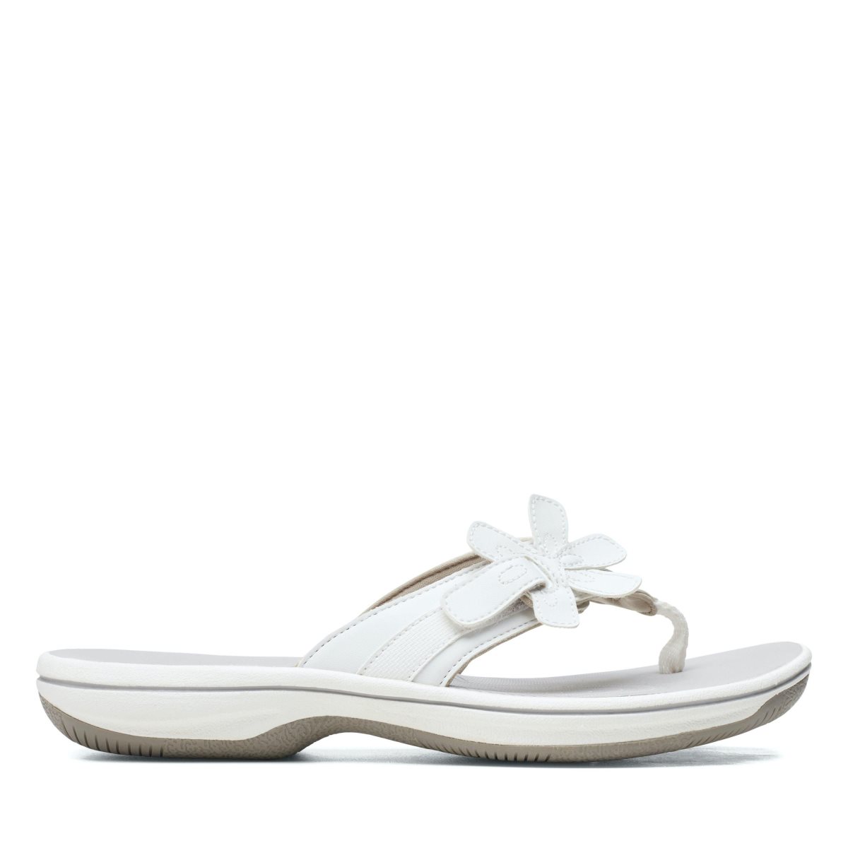 Femme Sandale Clarks Brinkley Flora White Blanche - HNO-16558681