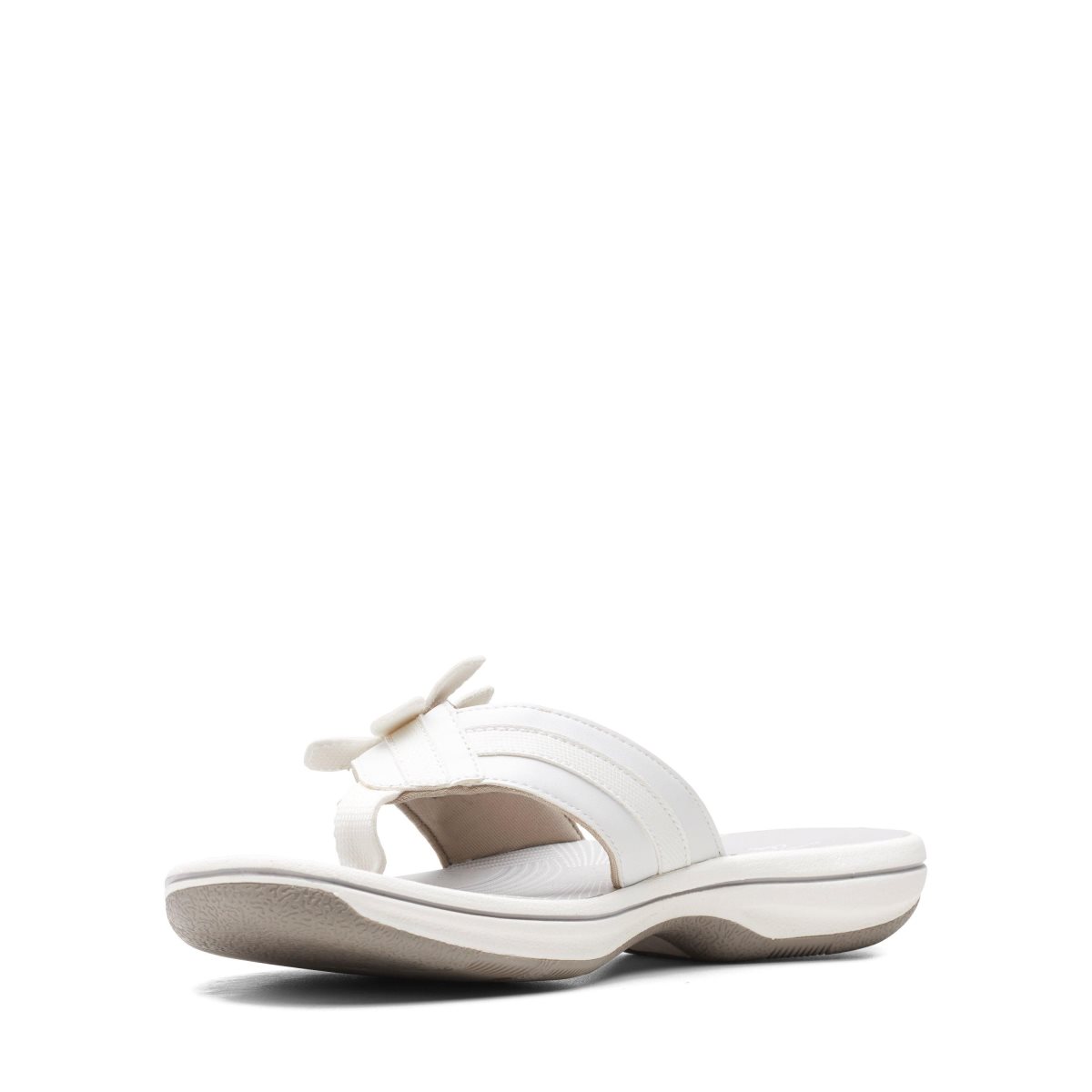 Femme Sandale Clarks Brinkley Flora White Blanche - HNO-16558681