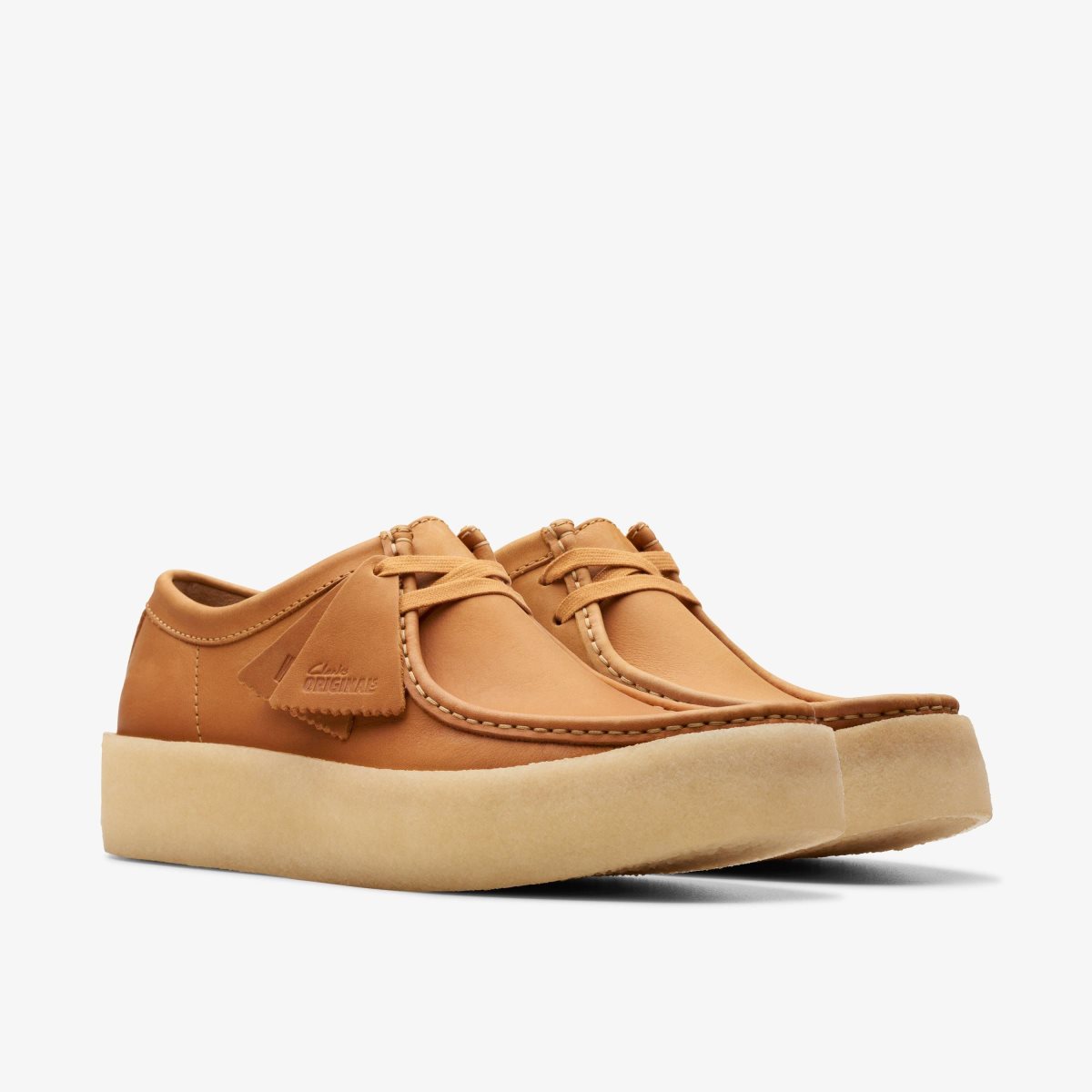 Homme Wallabees Clarks Wallabee Cup Mid Tan Leather Marron - WFR-23072649