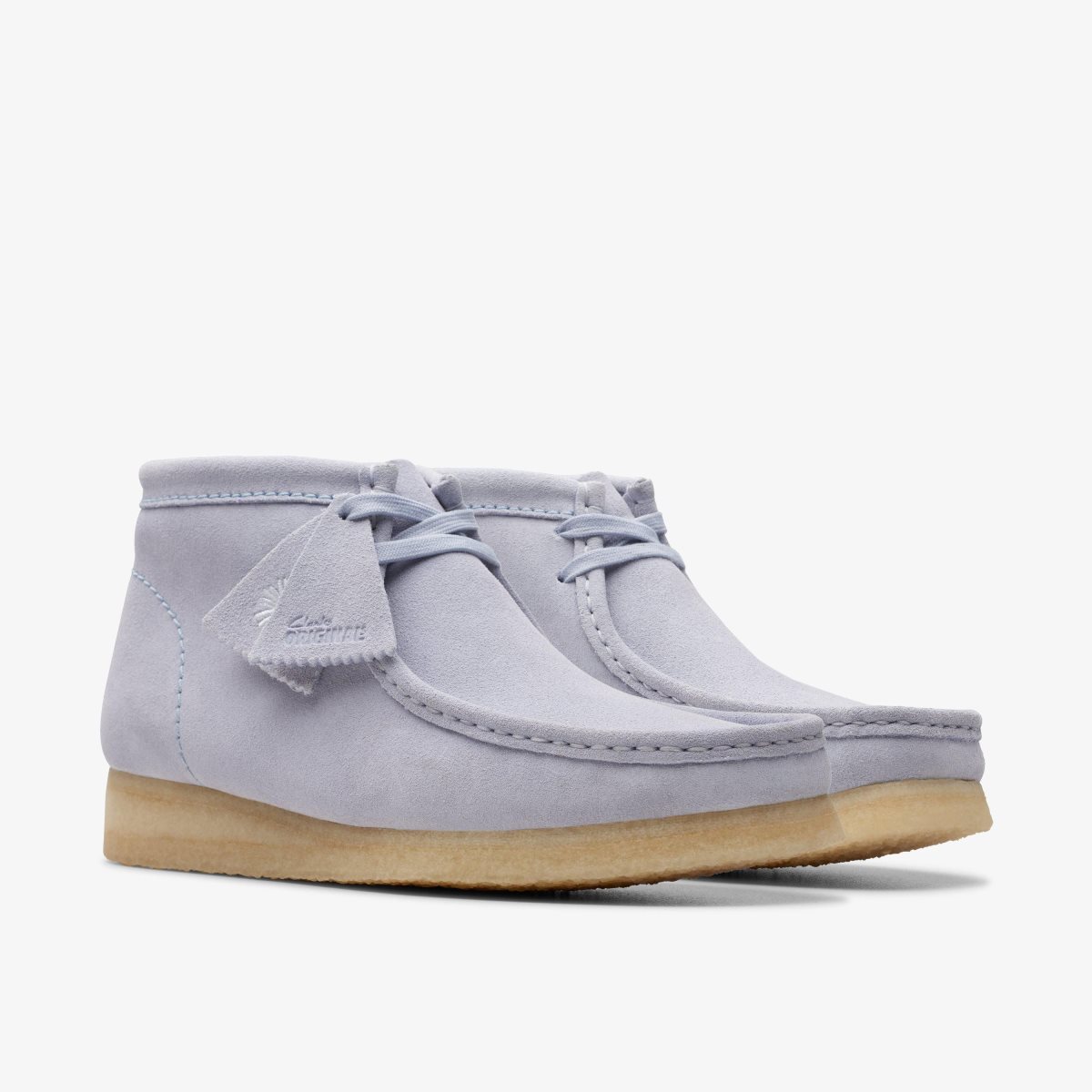 Homme Wallabees Clarks Wallabee Boot Cloud Grey Suede Grise - QIW-84549677