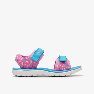 Enfant Sandale Clarks Surfing Tide Kid Hot Pink Rose - LLX-32360419