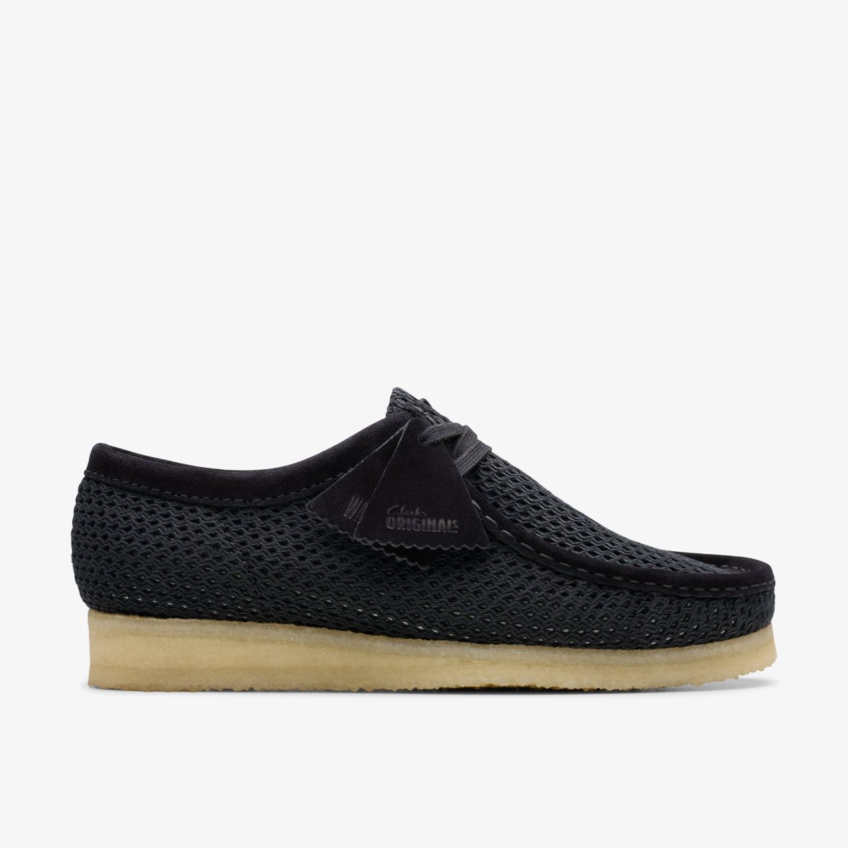 Homme Wallabees Clarks Wallabee Black Mesh Noir - UIP-61862703