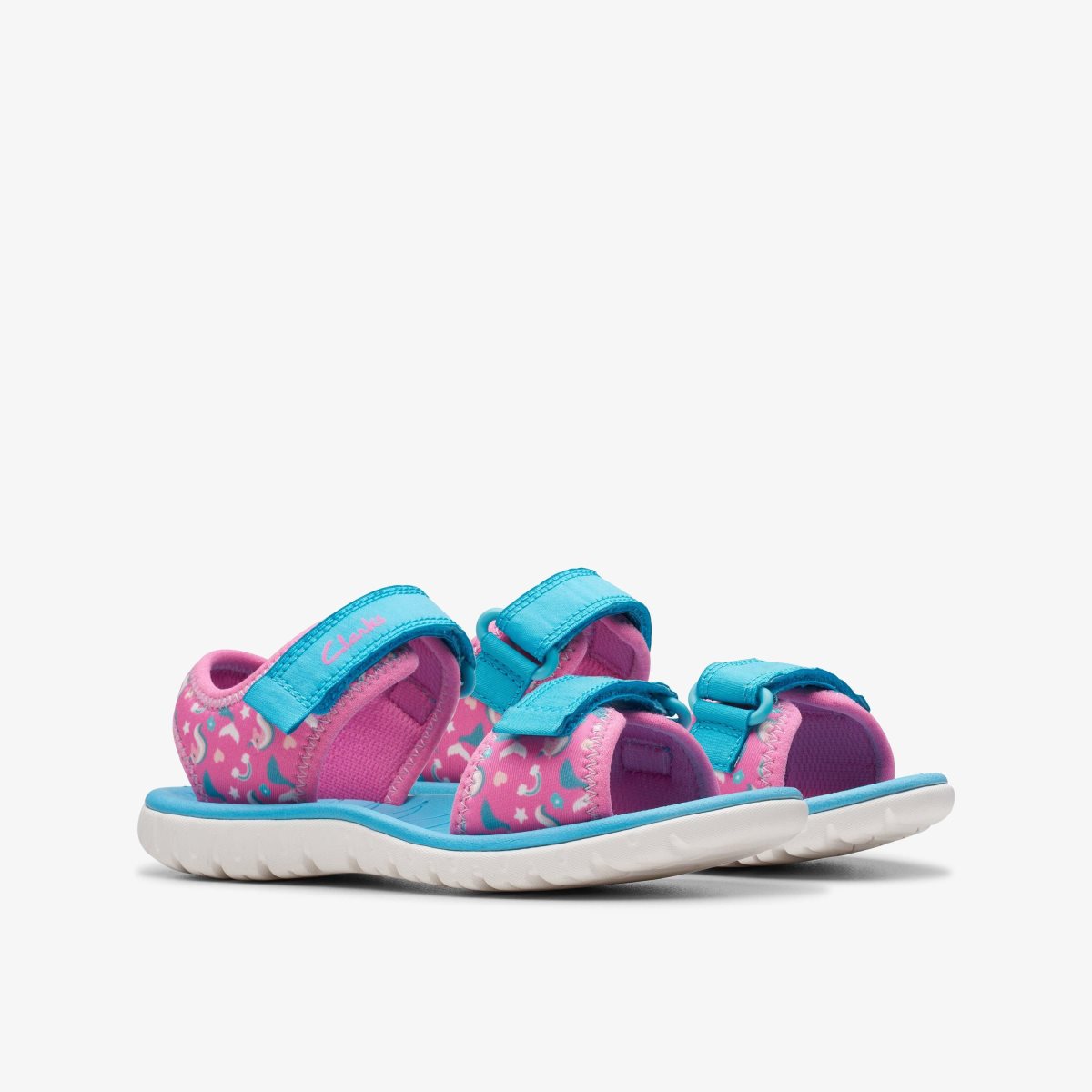 Enfant Sandale Clarks Surfing Tide Kid Hot Pink Rose - LLX-32360419