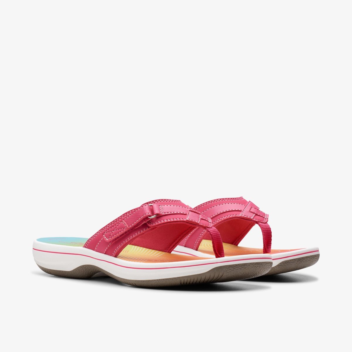 Femme Sandale Clarks Breeze Sea Brt Pink Ombre Rose - TDB-30253826