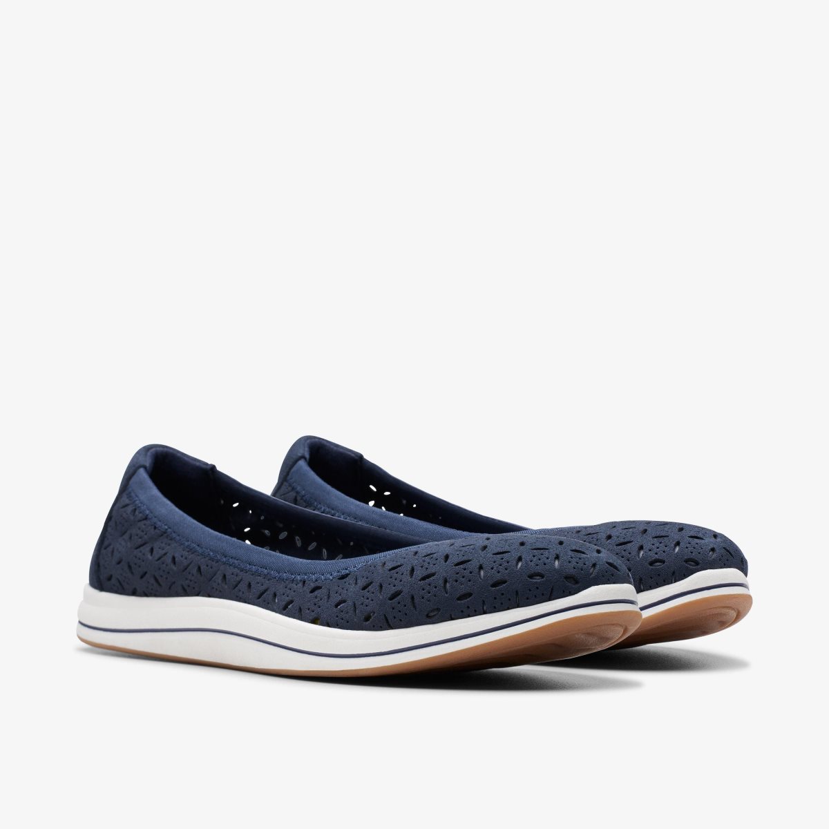 Femme Mocassin Clarks Breeze Roam Navy Bleu Marine - ILX-19492727