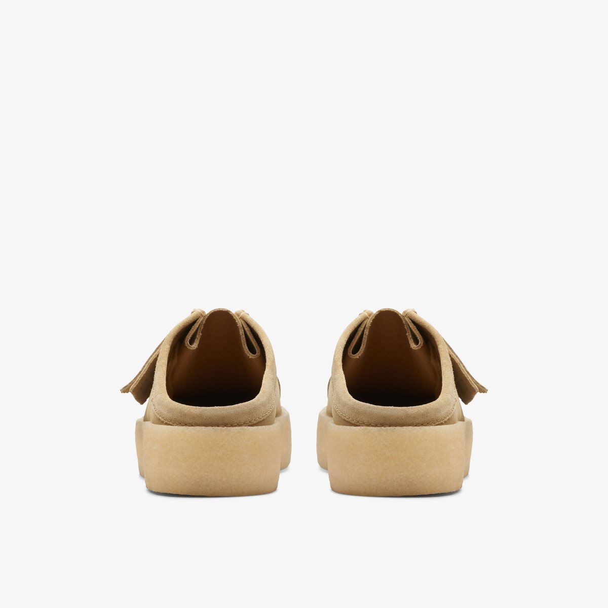 Homme Wallabees Clarks Wallabee Cup Lo Maple Suede Maple - AJH-43641413