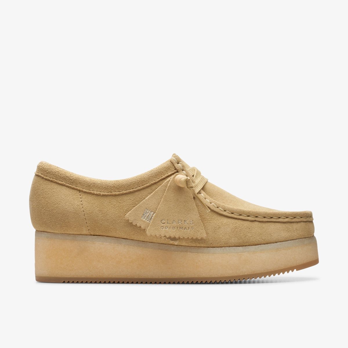 Femme Chaussures Plateforme Clarks Wallacraft Bee Maple Suede Maple - EKQ-53127686