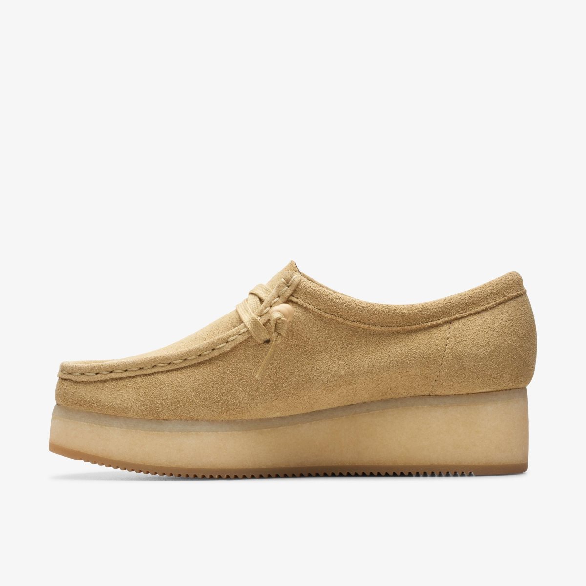 Femme Chaussures Plateforme Clarks Wallacraft Bee Maple Suede Maple - EKQ-53127686