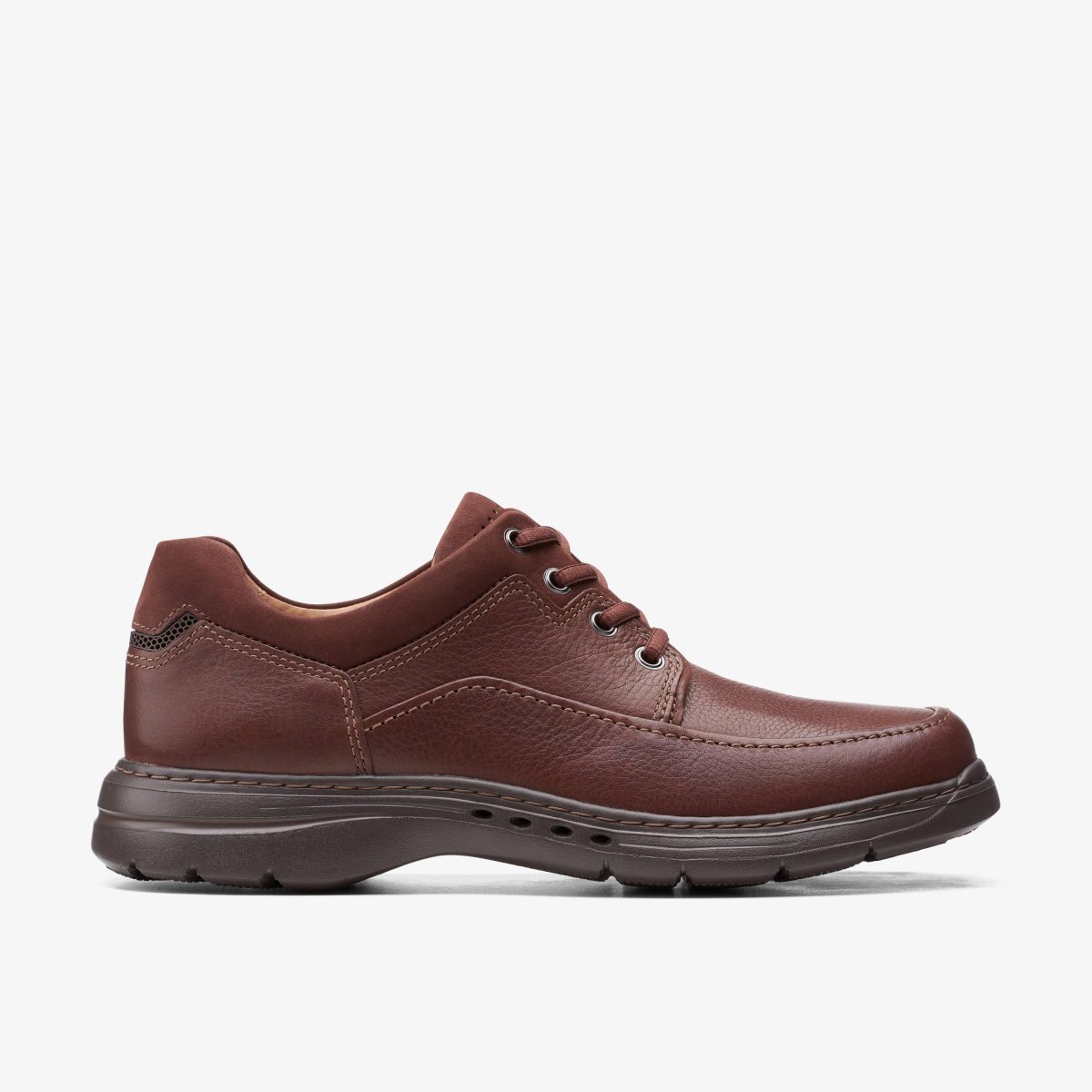 Homme Chaussure Habillée Clarks Un Brawley Lace Mahogany Leather Mahogany - WWA-52686552