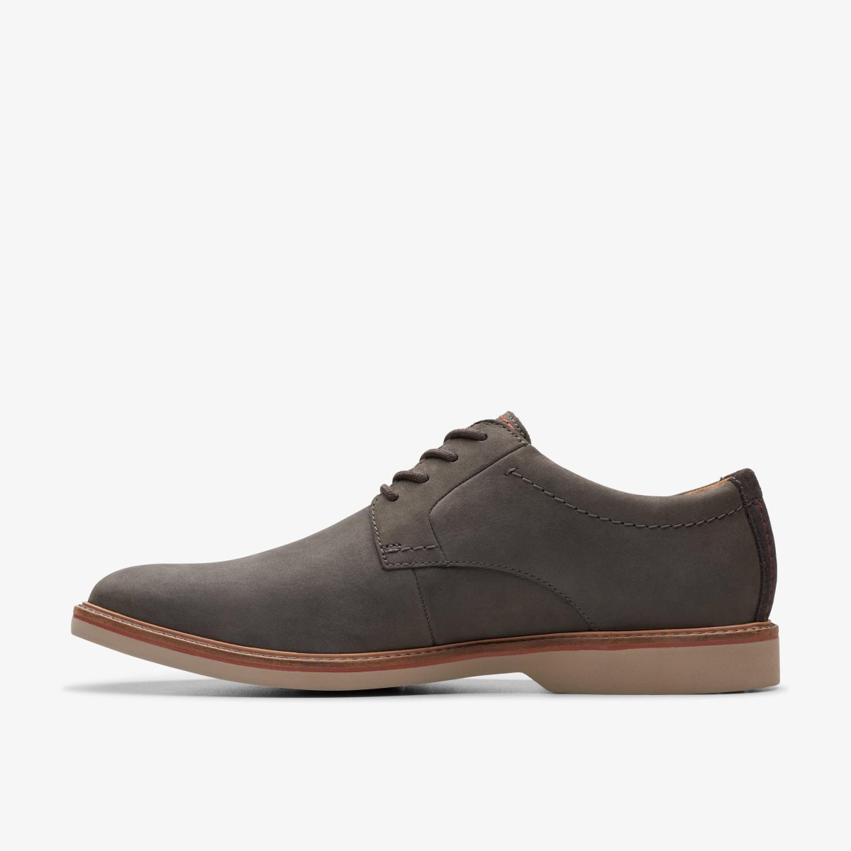 Homme Chaussure Habillée Clarks Atticus LT Lace Dark Grey Nubuck Grise Foncé - NFK-65112380