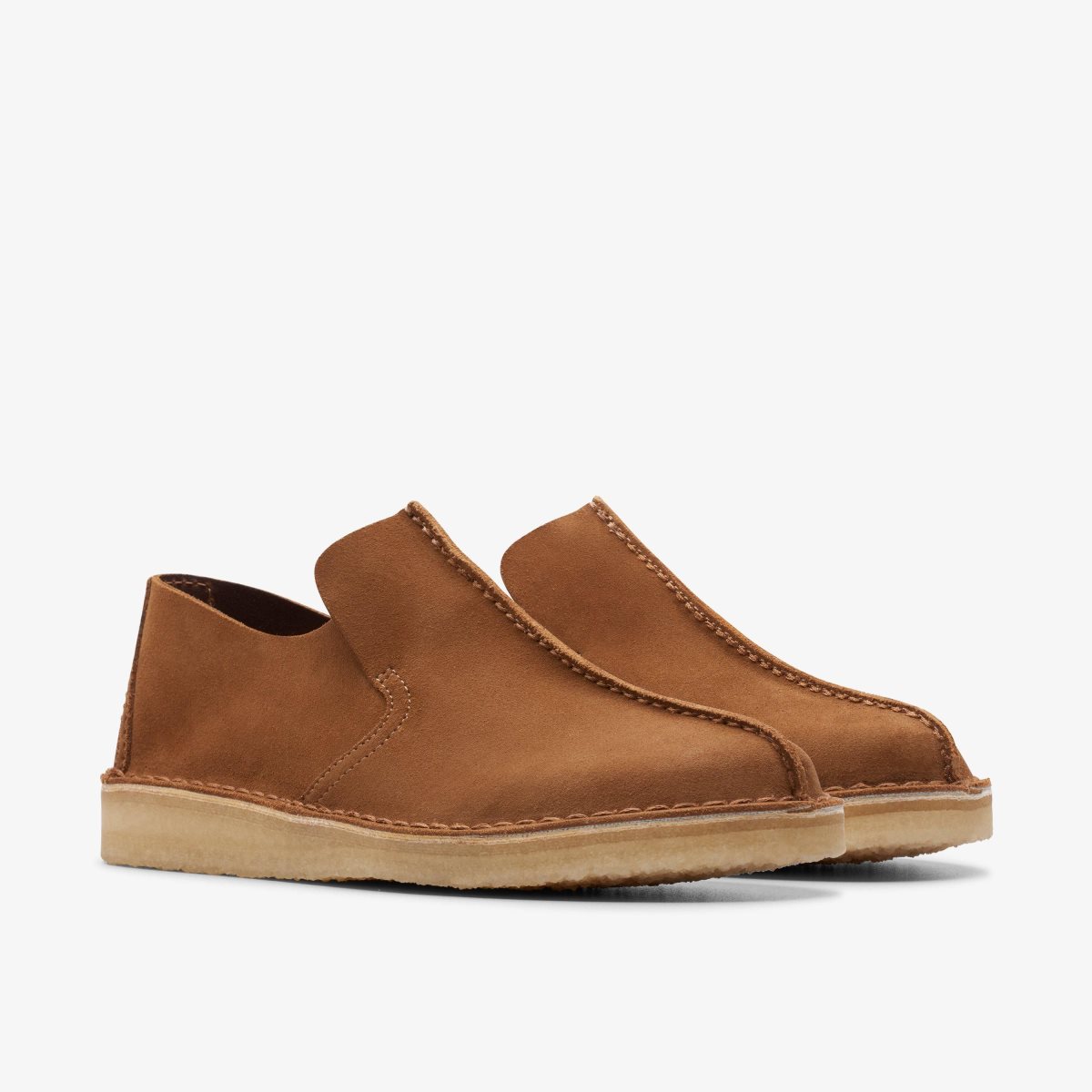 Homme Slip On & Loafers Clarks Desert Mosier Cola Suede Cola - ZEE-05259796