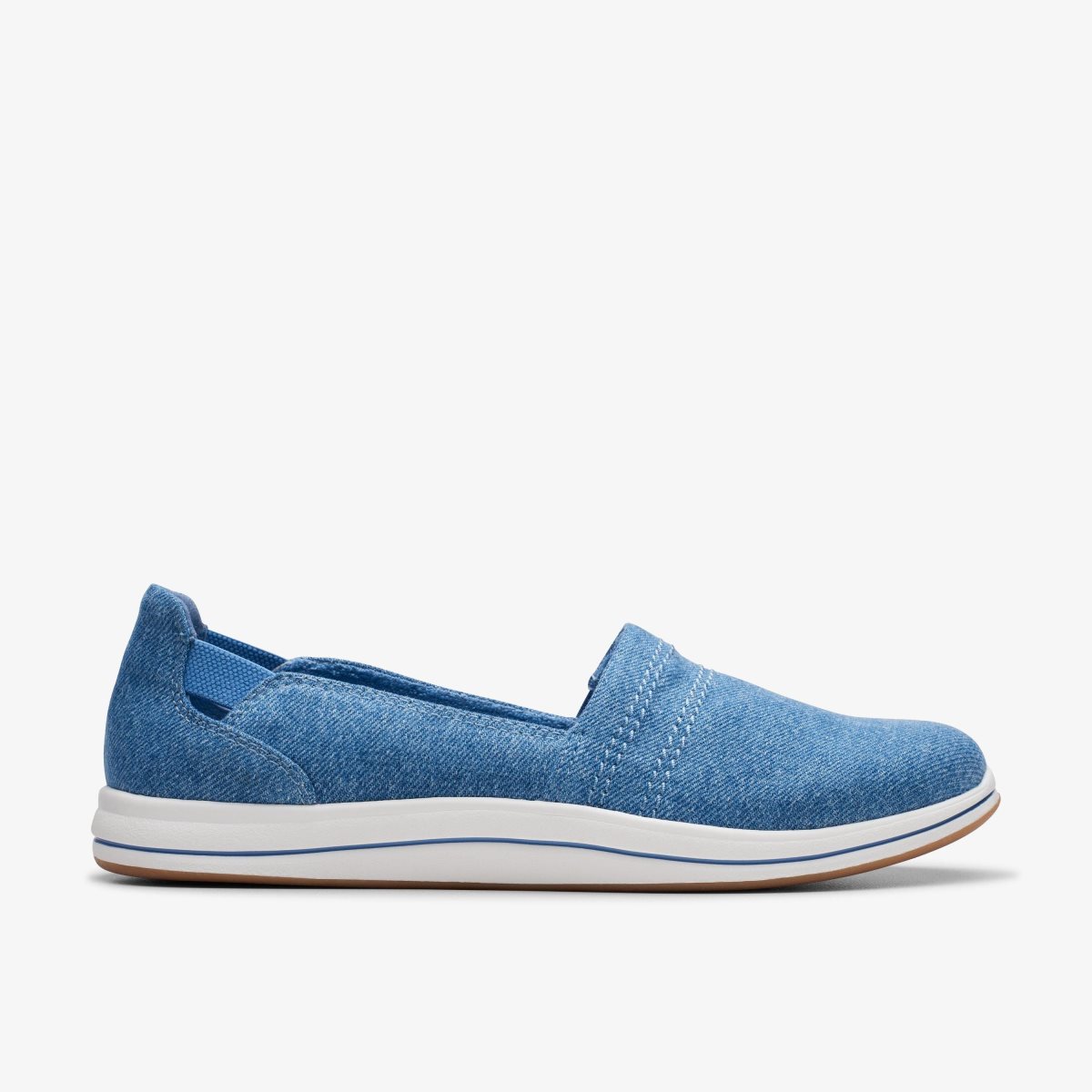 Femme Mocassin Clarks Breeze Step II Blue Interest Bleu - GXR-96273795