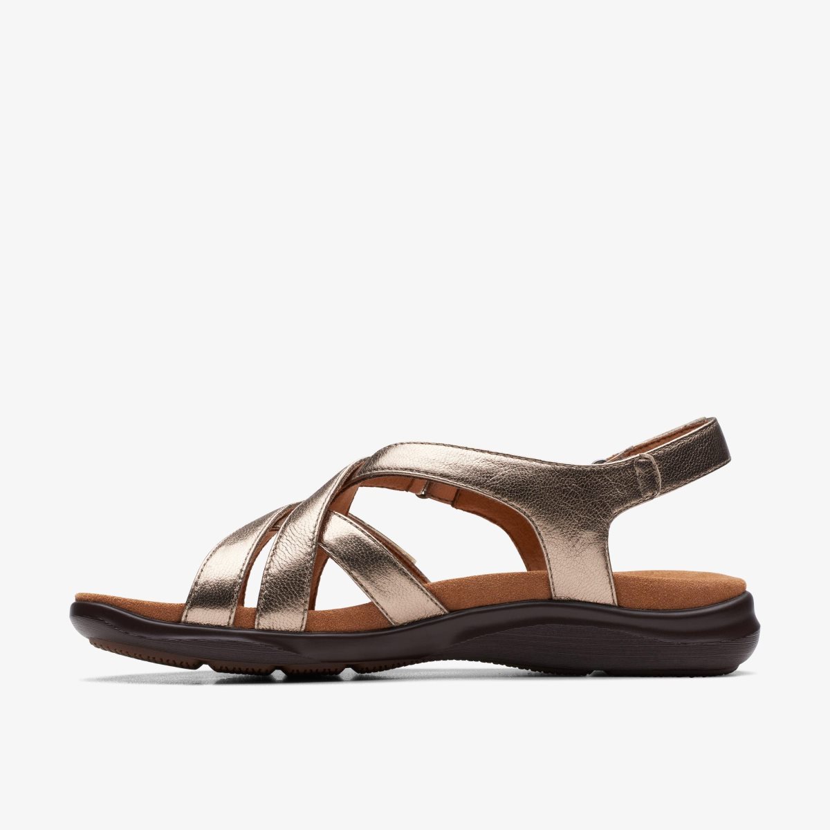 Femme Sandale Clarks Kitly Go Metallic Metal - RLP-03215463