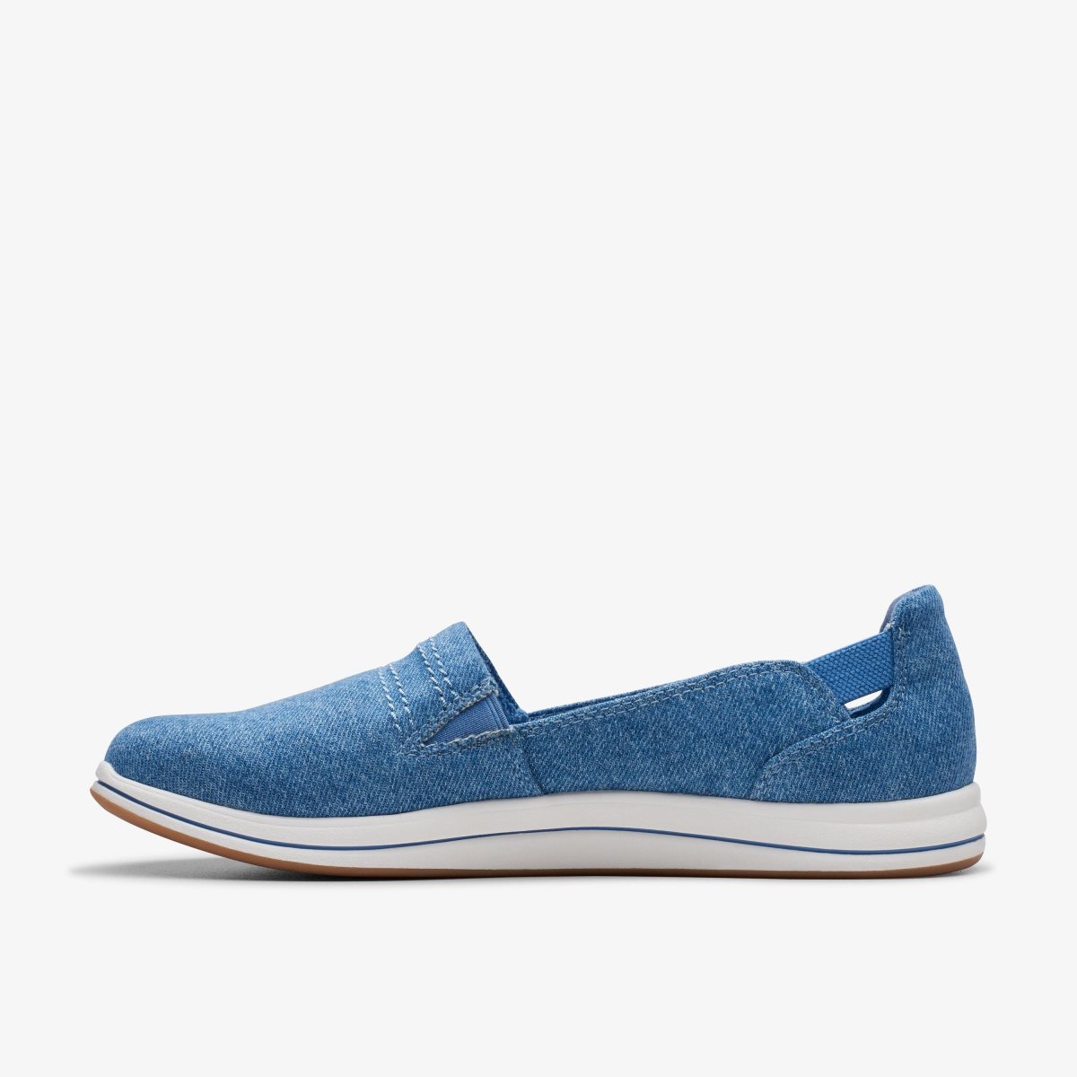 Femme Mocassin Clarks Breeze Step II Blue Interest Bleu - GXR-96273795