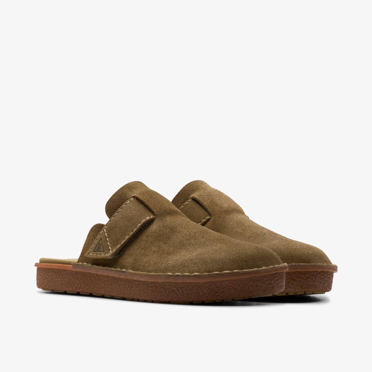 Homme Sandale Clarks Litton Mule Oakwood Suede Oakwood - HKU-89603183