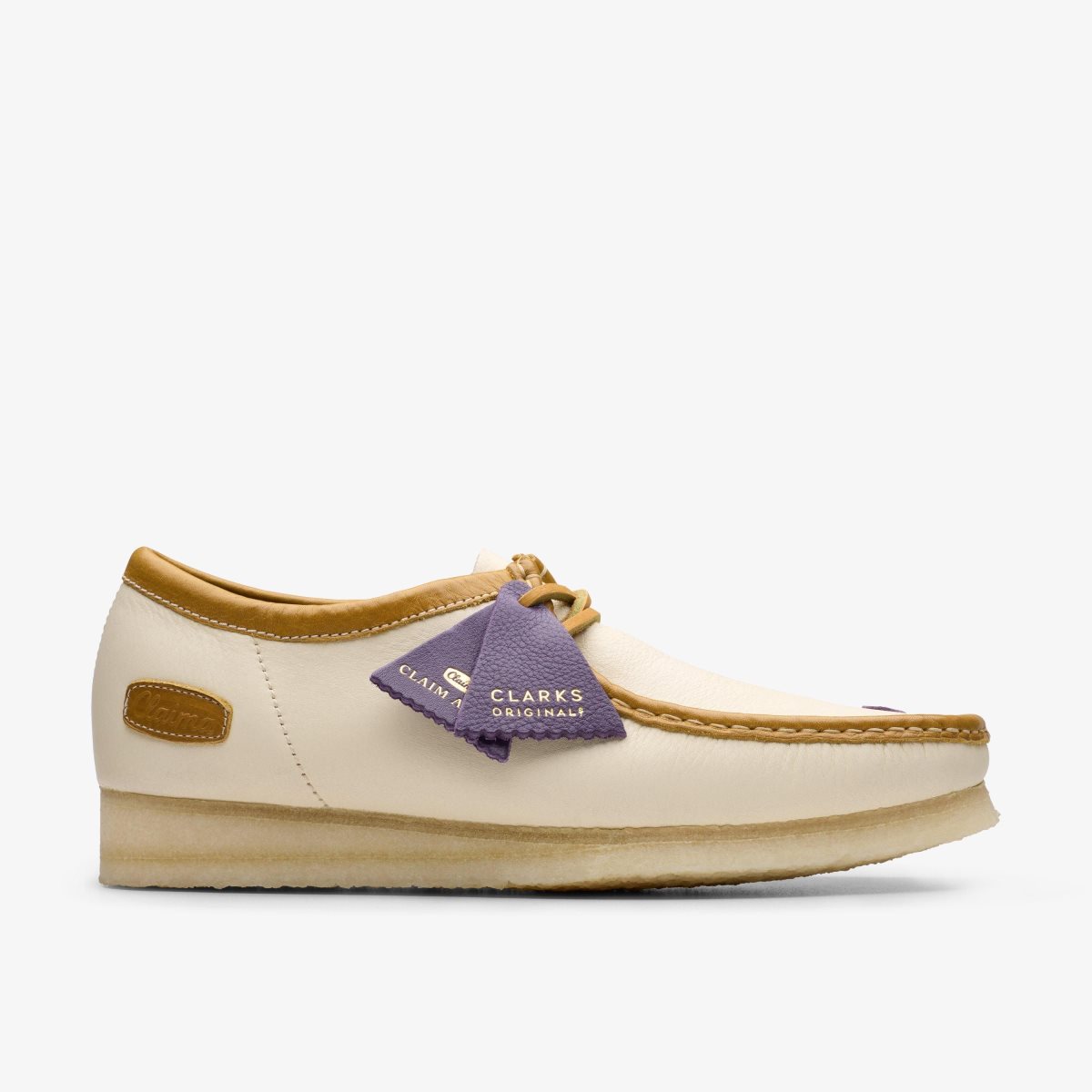 Homme Wallabees Clarks Wallabee X Claima Off White Combination Blanche - VVG-38483485