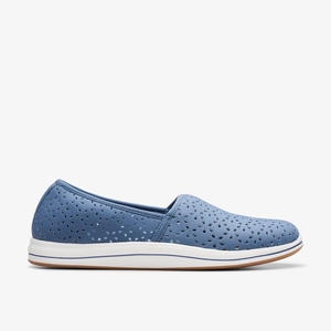 Femme Mocassin Clarks Breeze Emily Blue Bleu - HES-64357393