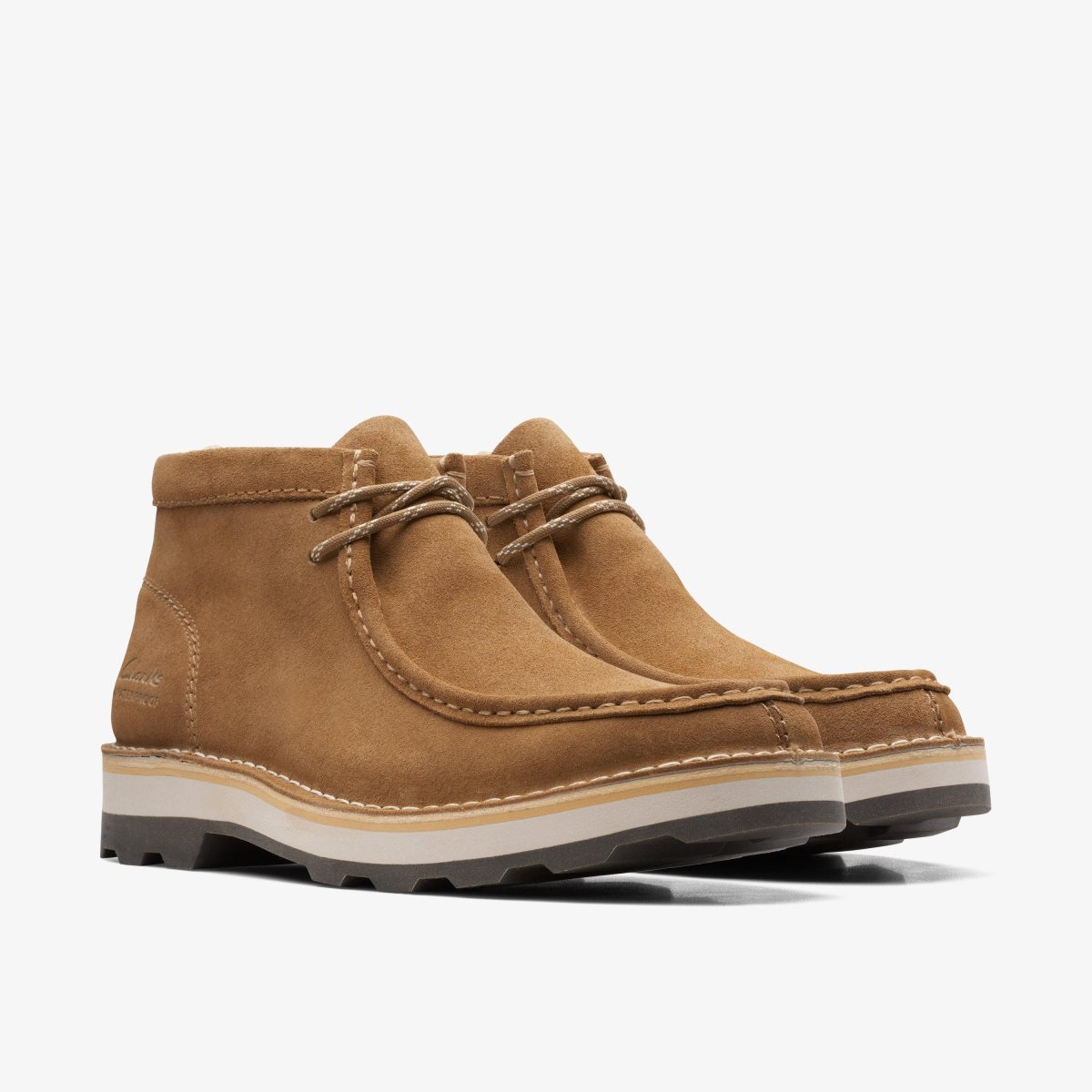 Homme Botte Clarks Corston Wally Waterproof Dark Sand Warmlined Marron Foncé - BBX-55843981