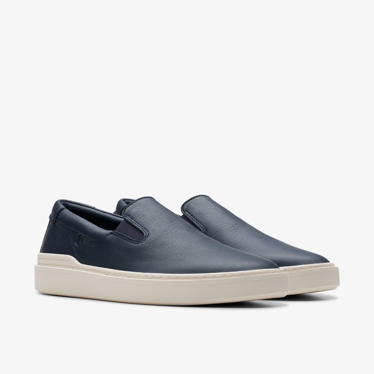 Homme Basket Clarks Craft Swift Go Navy Leather Bleu Marine - KZM-50896926