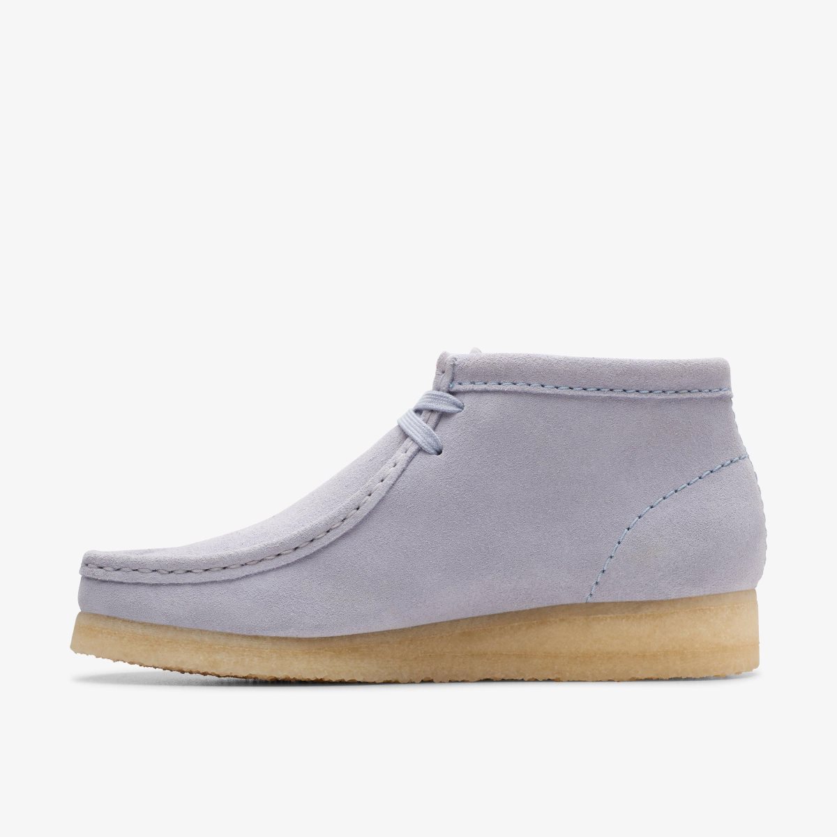 Femme Botte Clarks Wallabee Boot Cloud Grey Suede Grise - QGE-05573050